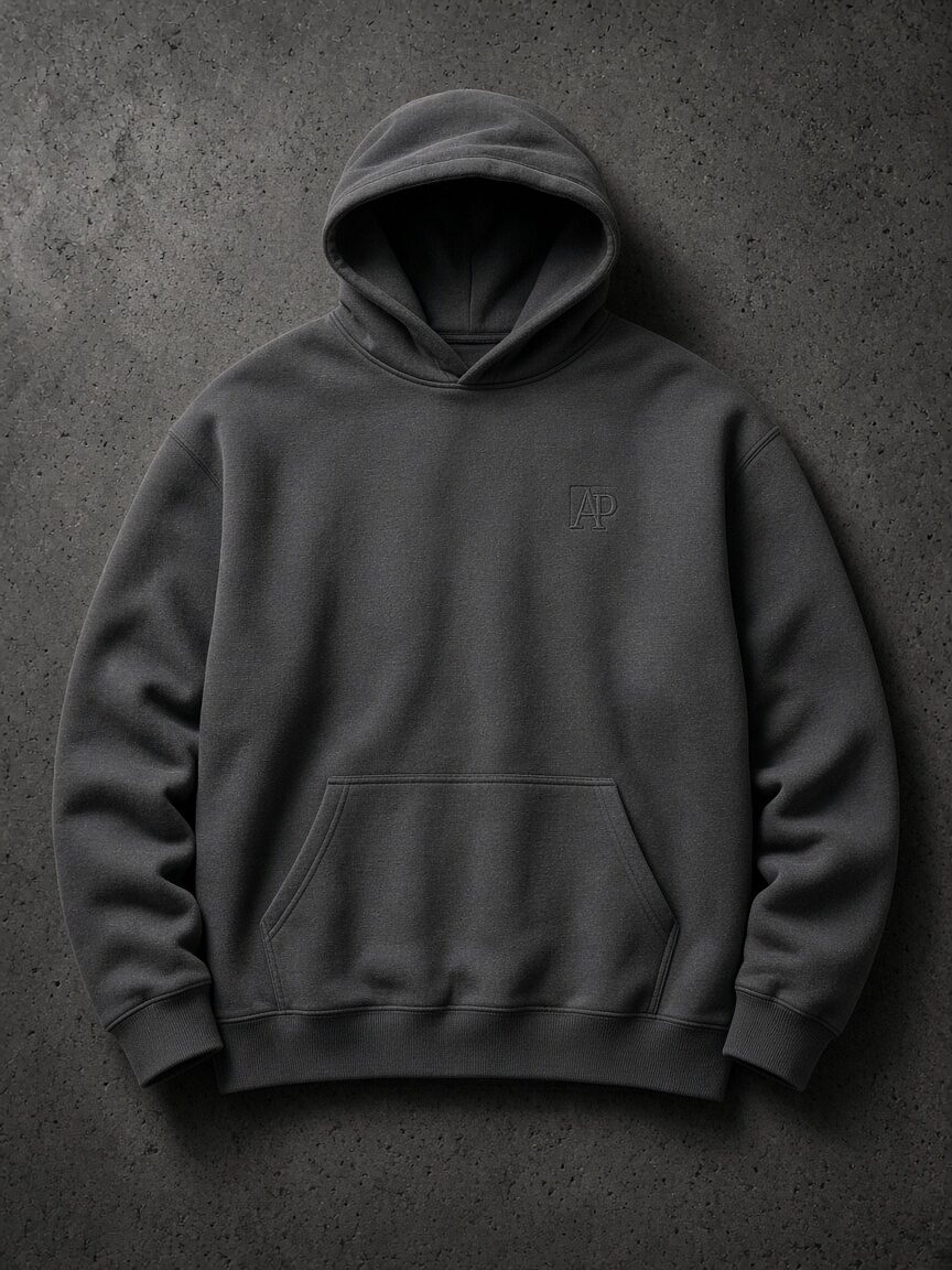 Hoodie Lourd Anthracite — photo produit